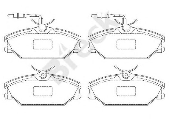 set placute frana,frana disc RENAULT LAGUNA 93-99/MEGANE SCENIC 97-99/SAFRANE/LUBLIN II 97-