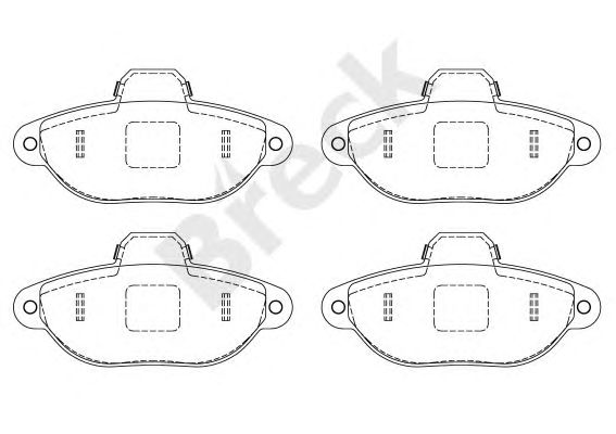 set placute frana,frana disc FIAT SC/PUNTO/PANDA 91- 114,9 X 55,2 X 17