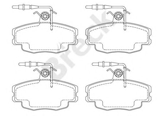 set placute frana,frana disc CITROEN ZX