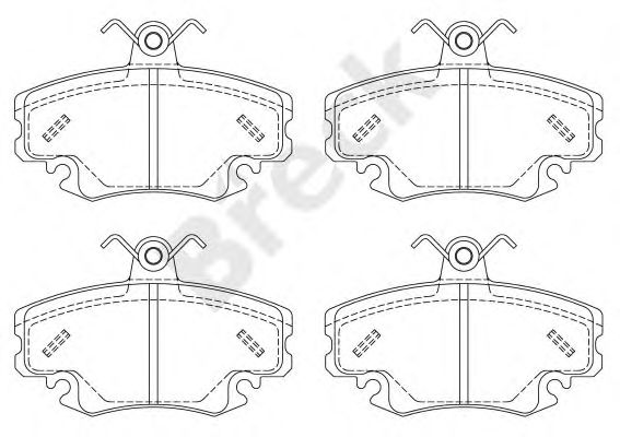 set placute frana,frana disc RENAULT CLIO -98-/MEGANE 96-/LOGAN/SANDERO