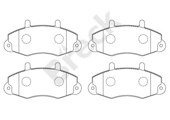 set placute frana,frana disc FORD TRANSIT 91-