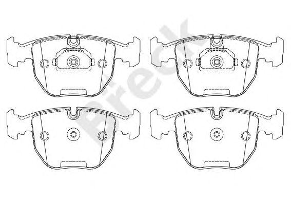 set placute frana,frana disc BMW E39 11/95-