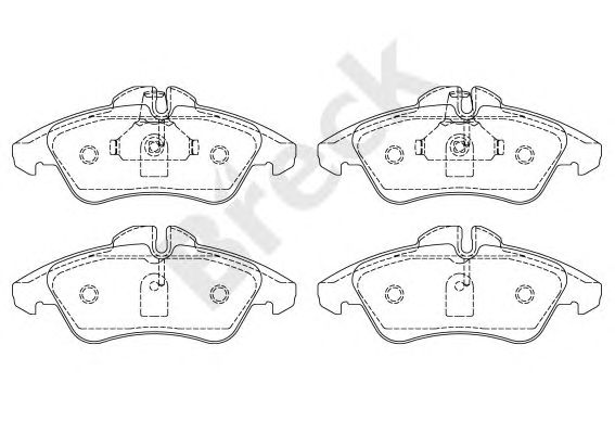 set placute frana,frana disc MERCEDES-BENZ SPRINTER 208-314 95-/VITO/LT 96-