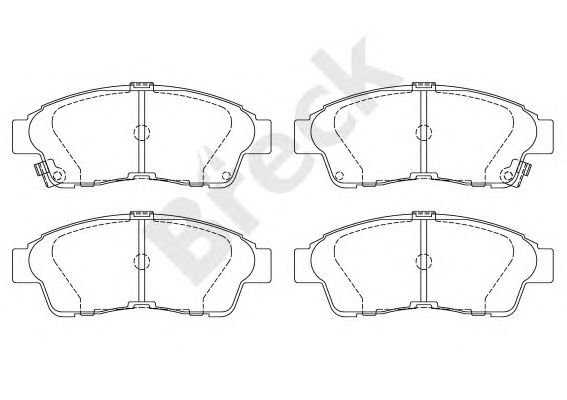 set placute frana,frana disc TOYOTA COROLLA 92-/CELICA/RAV 4