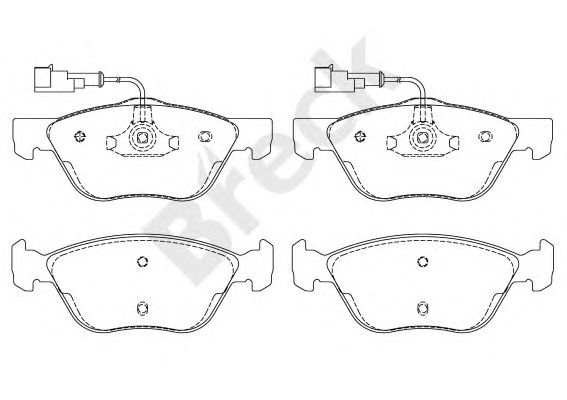 set placute frana,frana disc FIAT MAREA/BRAVA/147/156