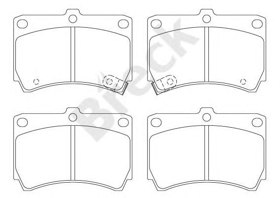 set placute frana,frana disc MAZDA 323 89-/94-/KIA RIO