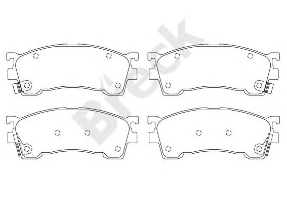 set placute frana,frana disc MAZDA 626 91-/PROBE/323 98-