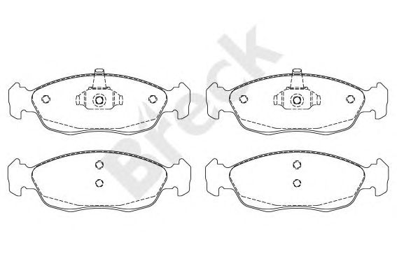 set placute frana,frana disc PEUGEOT 306