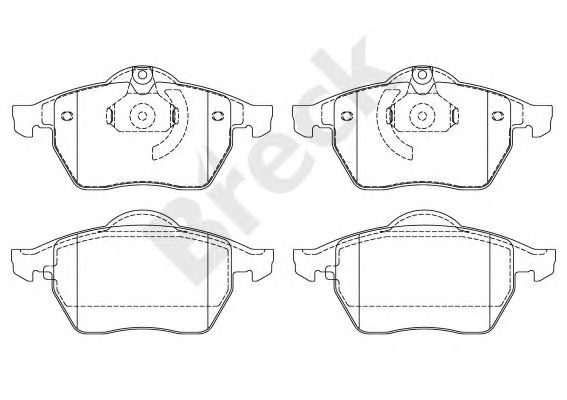 set placute frana,frana disc OPEL VECTRA B