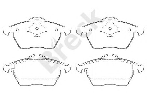 set placute frana,frana disc VW SHARAN/ALHAMBRA