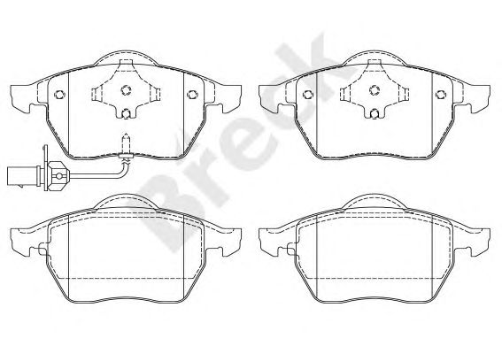 set placute frana,frana disc VW SHARAN 00-