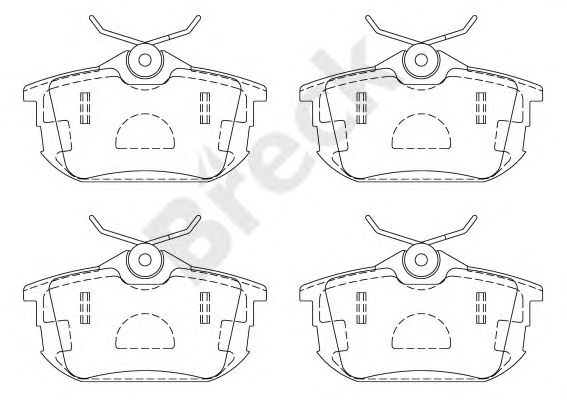 set placute frana,frana disc SMART FOR FOUR/COLT/CARISMA/VOLVO S40/V40