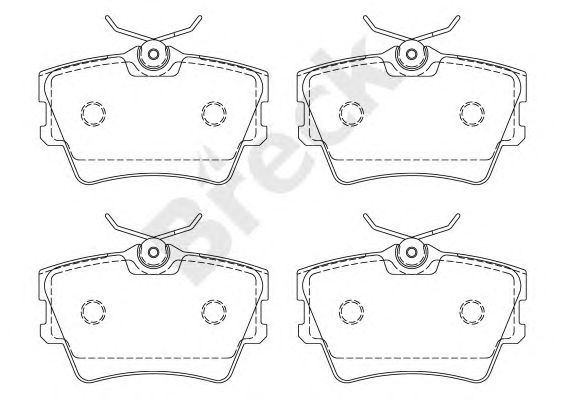 set placute frana,frana disc VW T4 90-97