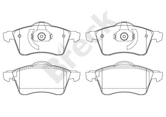 set placute frana,frana disc VW T4 96-