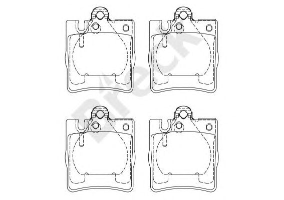 set placute frana,frana disc MERCEDES-BENZ W210