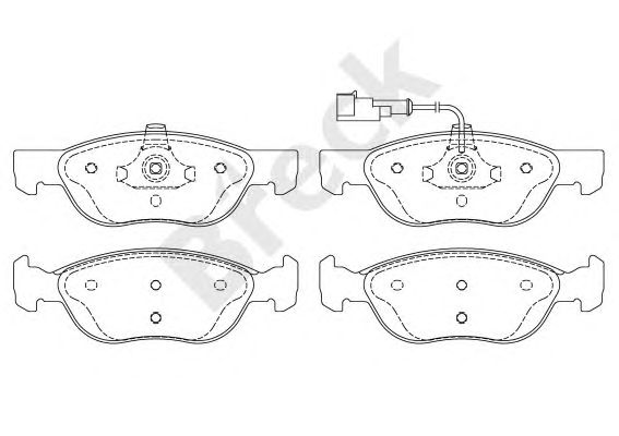 set placute frana,frana disc FIAT BRAVO/BRAVA 1,9TD/JTD/1,8B