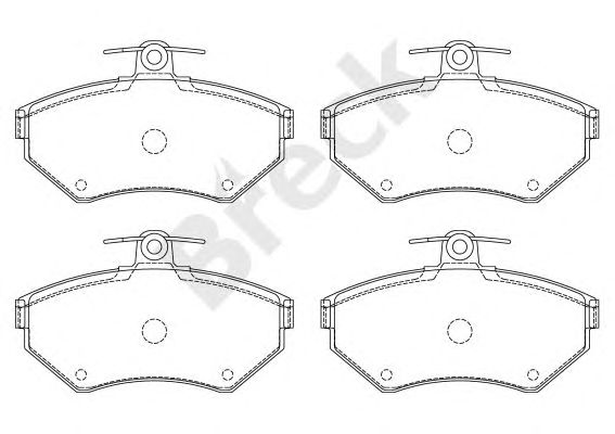 set placute frana,frana disc VW POLO/CADDY/IBIZA/CORDOBA/VENTO/GOLF 3