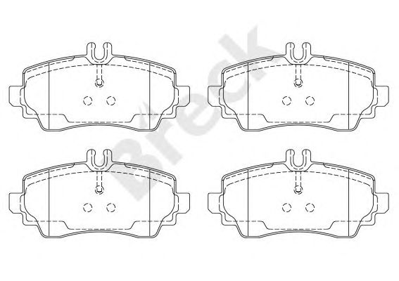 set placute frana,frana disc MERCEDES-BENZ W168 A-CLASSE