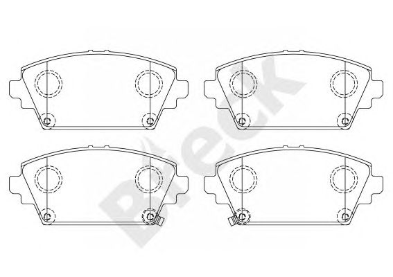 set placute frana,frana disc NISSAN PRIMERA 02-/ACCORD 98-