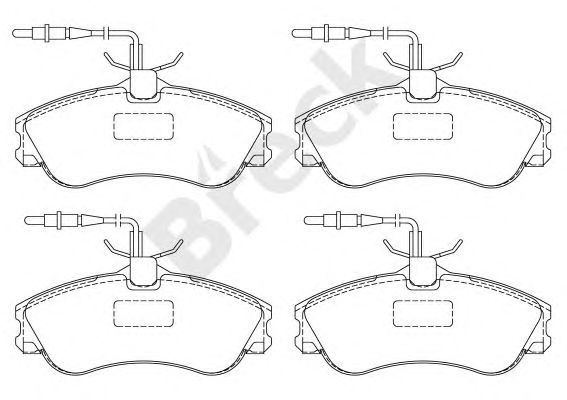 set placute frana,frana disc CITROEN BERLINGO/PARTNER