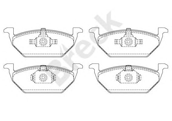 set placute frana,frana disc VW A3/BORA/GOLF 4/POLO/OCTAVIA/FABIA/IBIZA