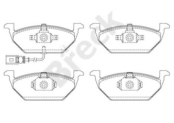 set placute frana,frana disc VW A3/BORA/GOLF 4/POLO/OCTAVIA/FABIA/IBIZA