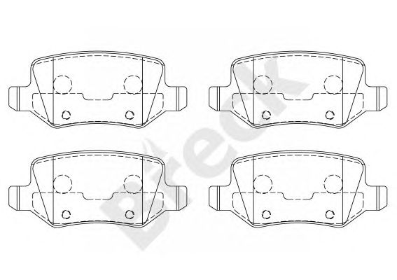 set placute frana,frana disc MERCEDES-BENZ W168 A-CLASSE/W414