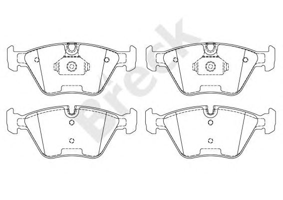 set placute frana,frana disc BMW E83 X3 04-/E46 98- 330D