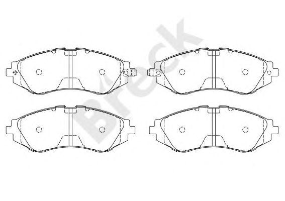 set placute frana,frana disc DAEWOO LANOS 14"/NUBIRA/LEGANZA