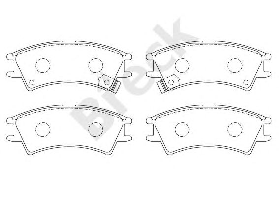 set placute frana,frana disc HYUNDAI ATOS 98-