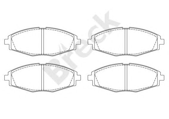 set placute frana,frana disc DAEWOO LANOS