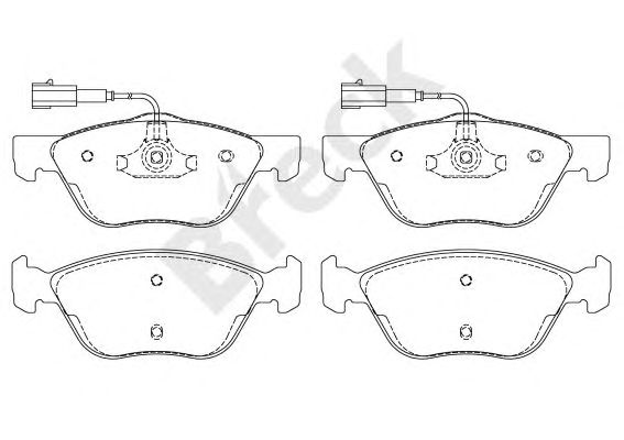 set placute frana,frana disc FIAT BRAVO/COUPE/MAREA/MULTIPLA/PUNTO 93-12