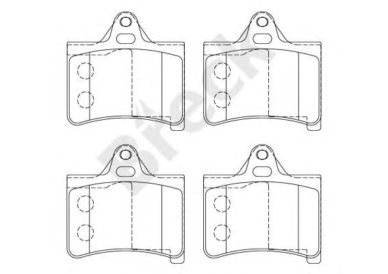 set placute frana,frana disc CITROEN C5 01-