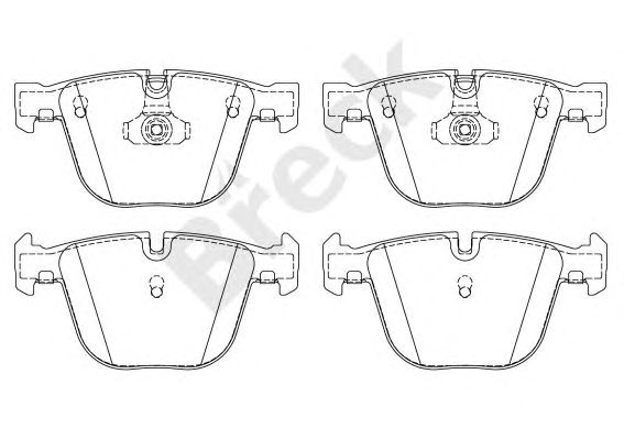 set placute frana,frana disc BMW E65 01-