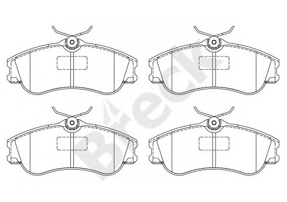 set placute frana,frana disc CITROEN BERLINGO/PARTNER 01-/XSARA PICASSO