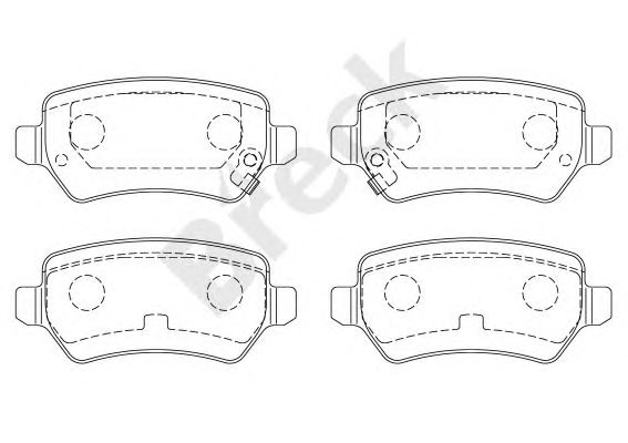 set placute frana,frana disc OPEL ASTRA G/H