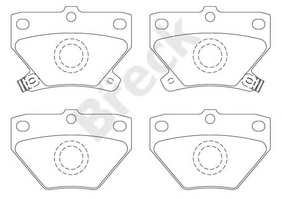 set placute frana,frana disc TOYOTA COROLLA 02-/YARIS 99-/PRIUS 00-