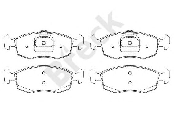 set placute frana,frana disc FIAT PALIO/SIENA 00-