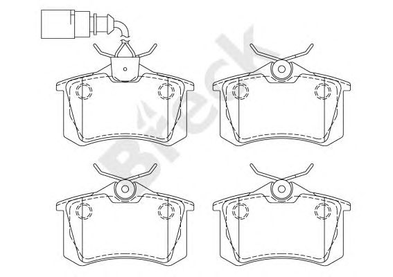 set placute frana,frana disc VW SHARAN 00-