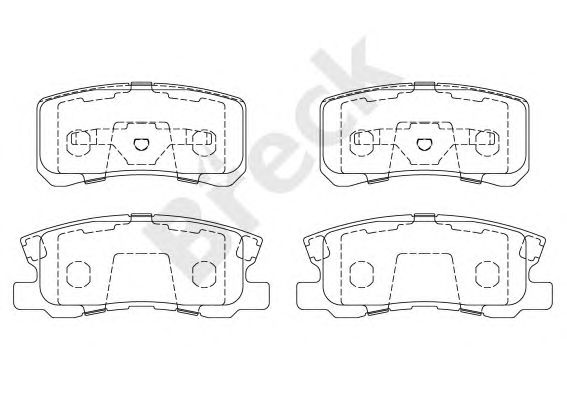 set placute frana,frana disc MITSUBISHI PAJERO 99-/07-/OUTLANDER 06-/ASX 10-/JEEP/4008/GRANDIS