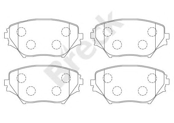 set placute frana,frana disc TOYOTA RAV4