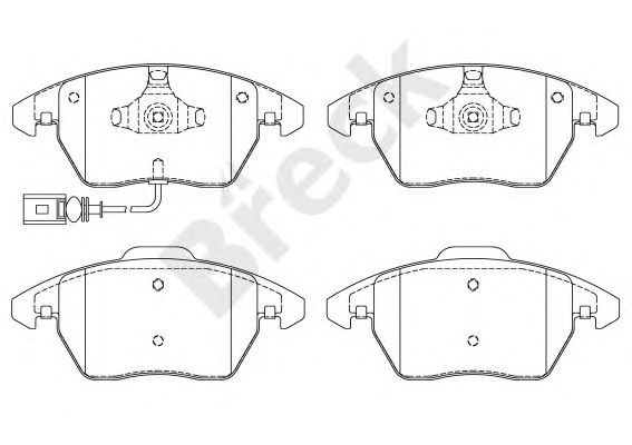 set placute frana,frana disc VW GOLF5 03-/PASSAT 05-