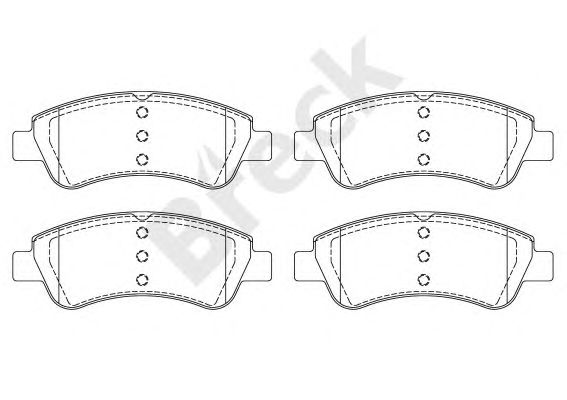 set placute frana,frana disc CITROEN C2/C3/DS3/XSARA/206/207/208/307