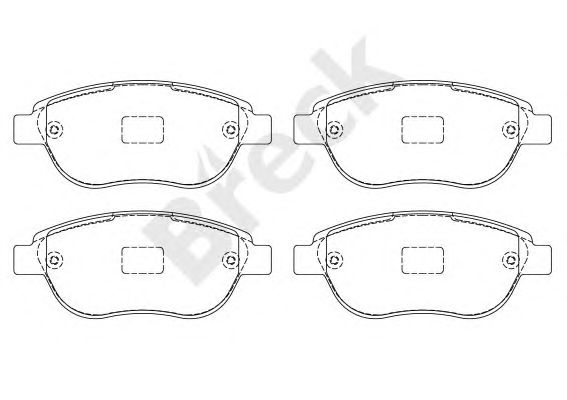 set placute frana,frana disc PEUGEOT 307/C4