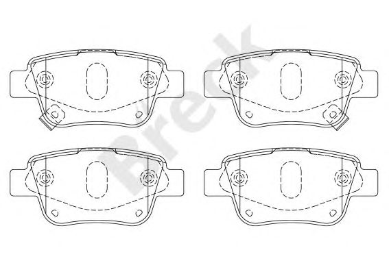 set placute frana,frana disc TOYOTA AVENSIS 03-