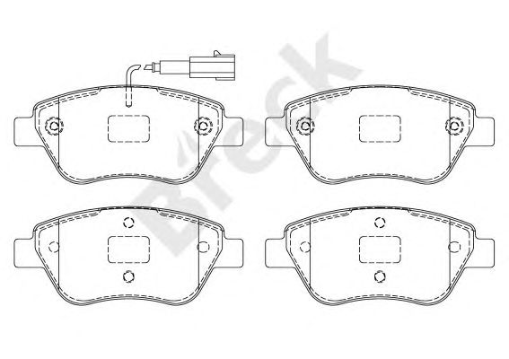 set placute frana,frana disc FIAT STILO 1,2/1,6 16V 01-/IDEA