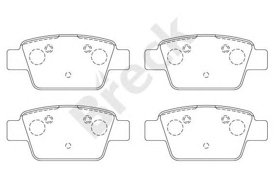 set placute frana,frana disc FIAT STILO/BRAVO/MITO