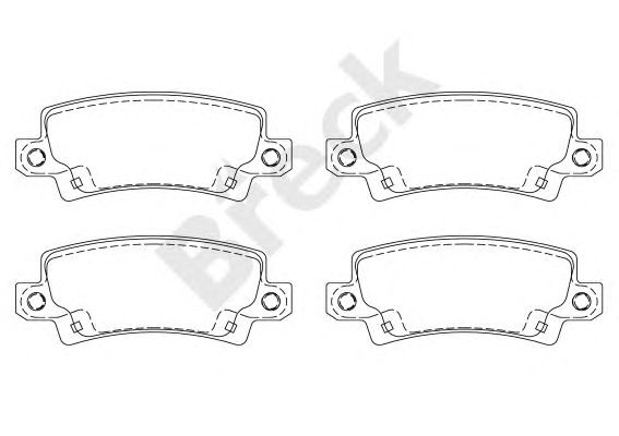 set placute frana,frana disc TOYOTA COROLLA 02- UK