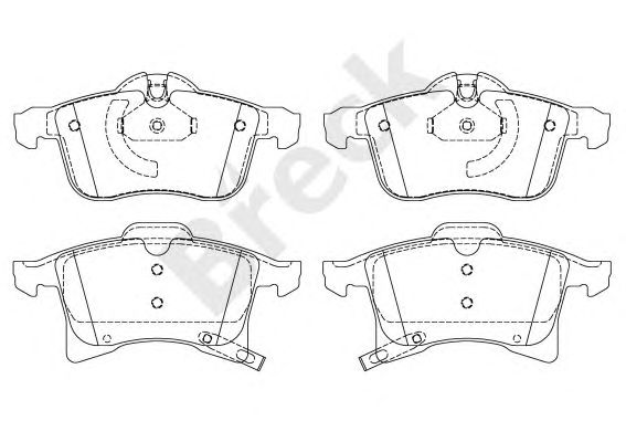 set placute frana,frana disc OPEL ASTRA G/MERIVA