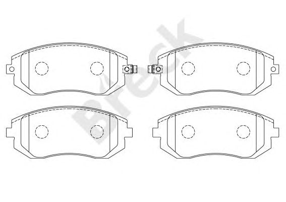 set placute frana,frana disc SUBARU IMPREZA/LEGACY 03-